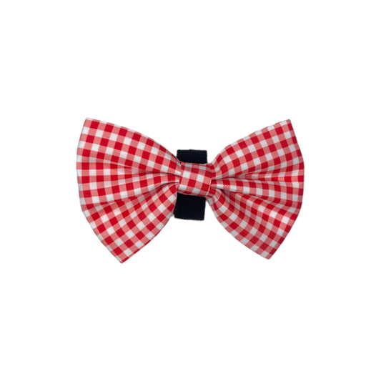 Bow Tie - Crimson Red Gingham "NEW"