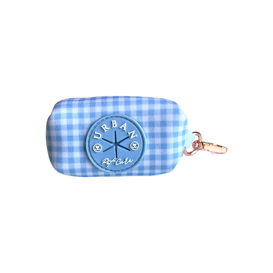 Poop Bag Holder - Blue Breeze Gingham “ NEW”