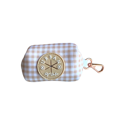 Poop Bag Holder - Chic Sands Gingham “ NEW”