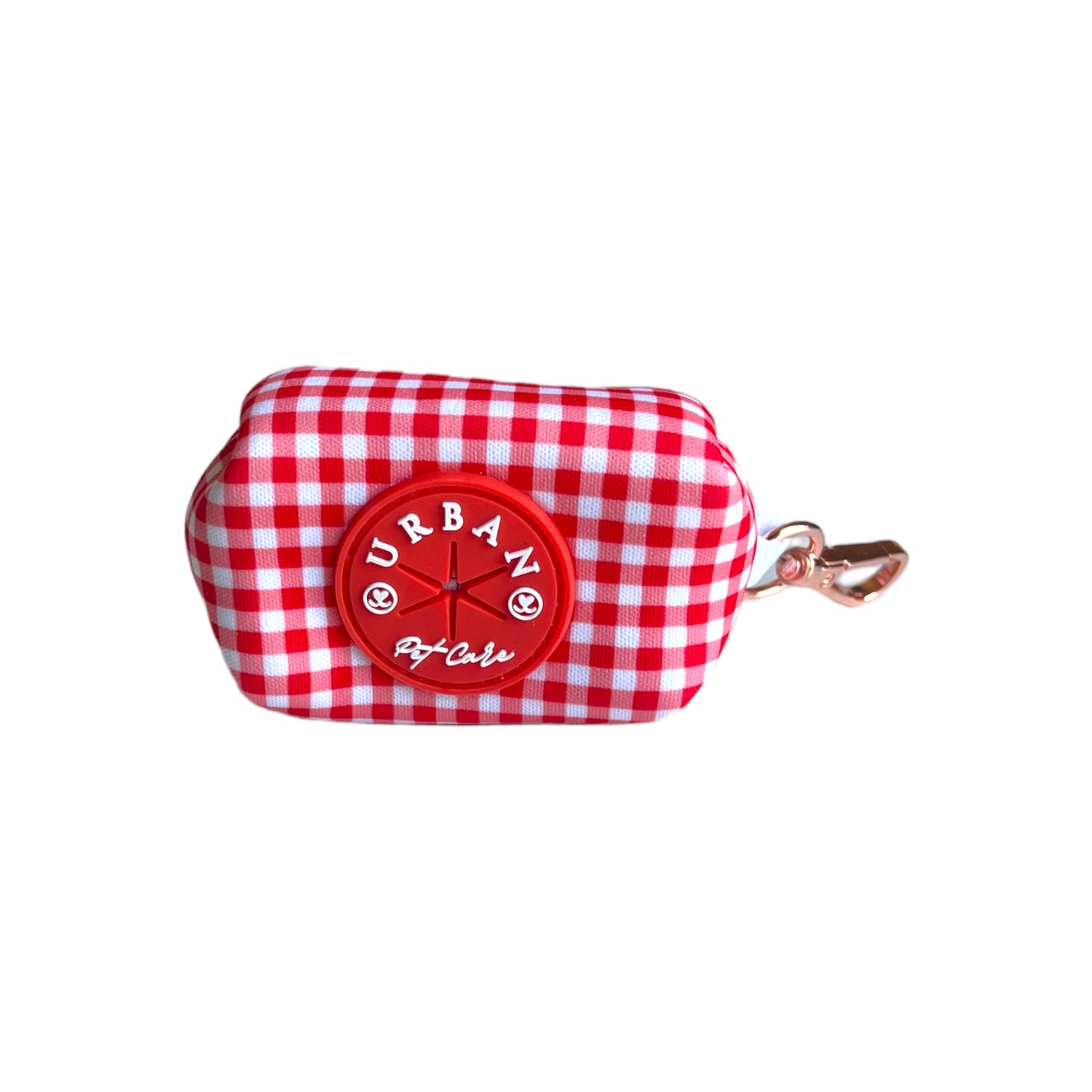 Poop Bag Holder - Crimson Red Gingham “ NEW”