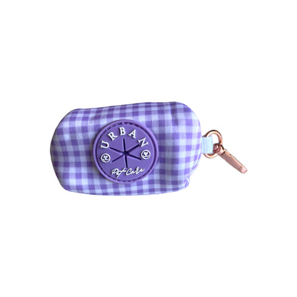 Poop Bag Holder - Lavender Lux Gingham “ NEW”