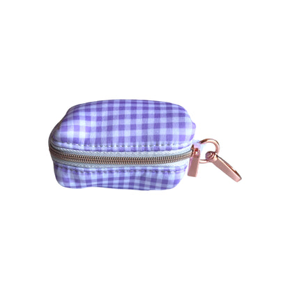 Poop Bag Holder - Lavender Lux Gingham “ NEW”