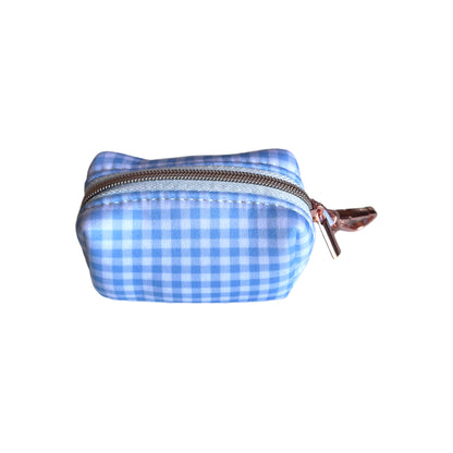 Poop Bag Holder - Blue Breeze Gingham “ NEW”