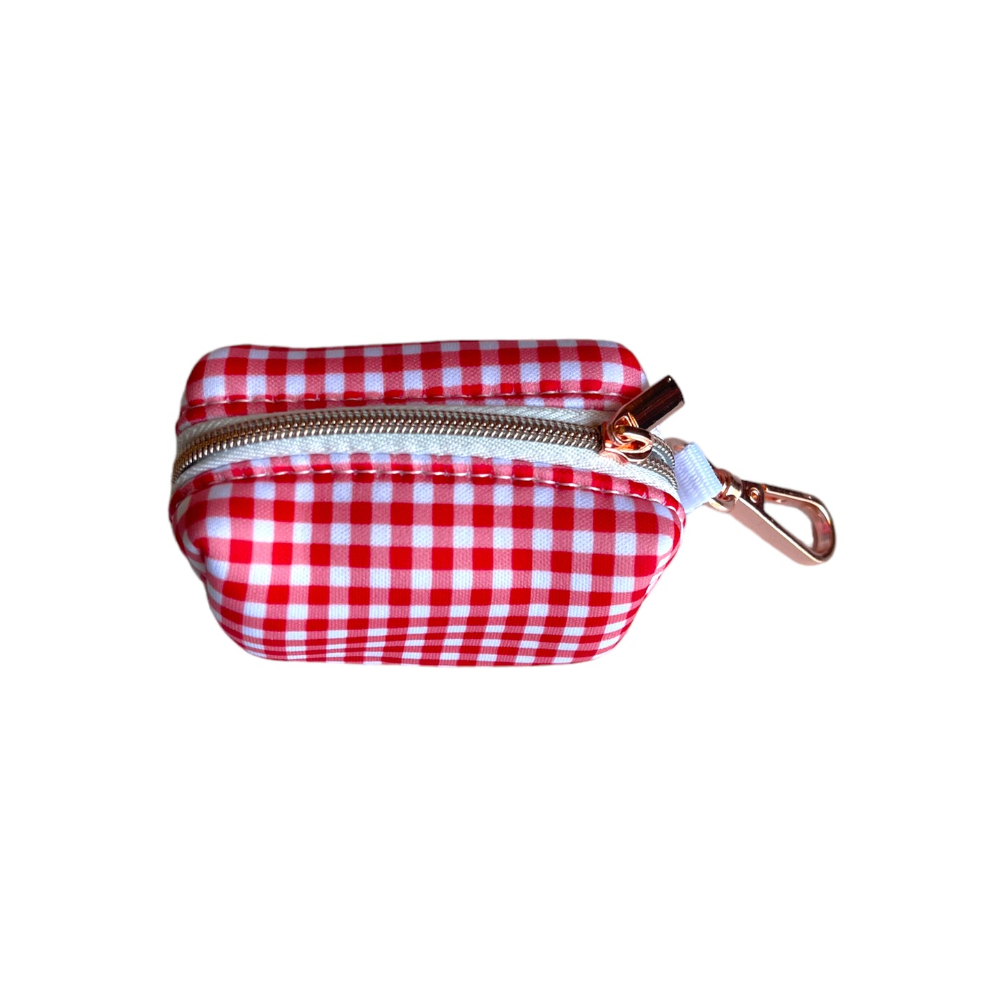 Poop Bag Holder - Crimson Red Gingham “ NEW”