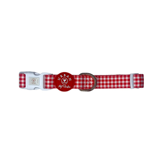 Collar - Crimson Red Gingham “NEW”